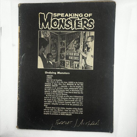 Famous Monsters of Filmland Magazine #64 April 1970 Lugosi Karloff Basil Gogos - Picture 1 of 3